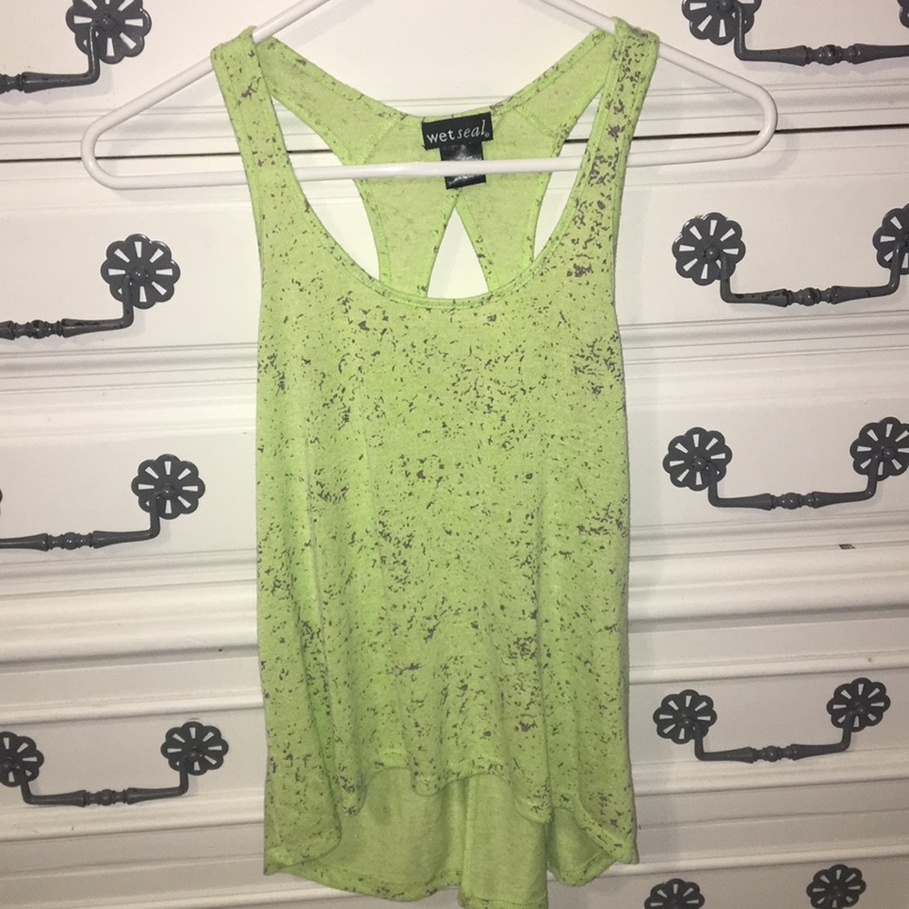 Wet seal green tank top